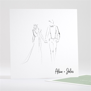 Save the Date mariage beauté à fleurir