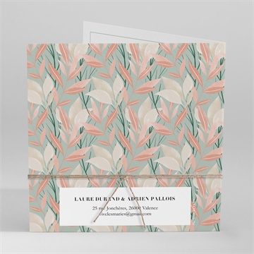 Faire-part mariage on sème - Dos du faire-part