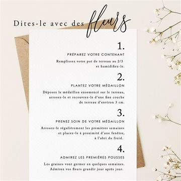 Faire-part mariage on sème - Mode d'emploi