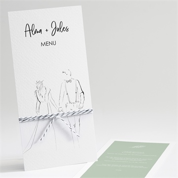 Menu mariage beauté à fleurir