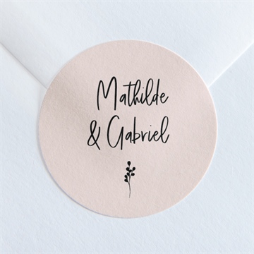 Sticker mariage dites-le avec des fleurs