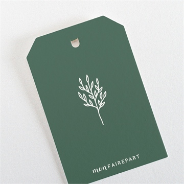 Etiquette mariage trésor en médaillon - Dos de l'étiquette