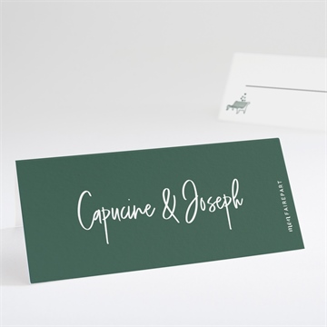 Marque-place mariage trésor en médaillon