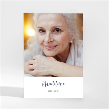 Remerciement décès en profonde sérénité