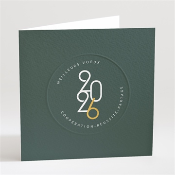 Carte de voeux voeux so chic !