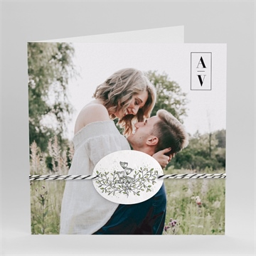 Faire-part mariage so nature !