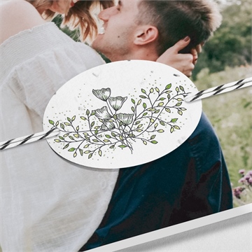 Faire-part mariage so nature ! - Détail du faire-part