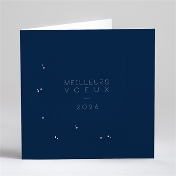 Carte de voeux de blanc vêtu