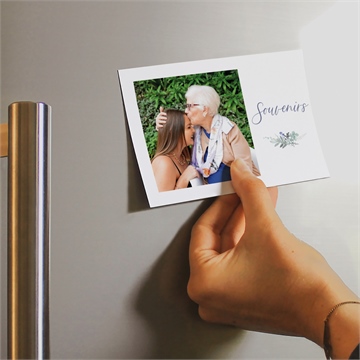 Remerciement décès merci pour elle magnet - Mise en situation