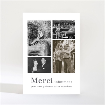 Remerciement décès memento magnet