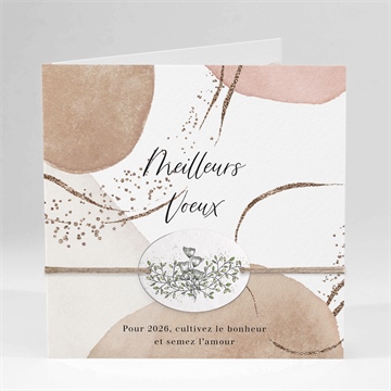 Carte de voeux tout en nuances