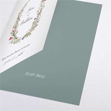 Livret de messe mariage gravure champêtre - Détail du livret