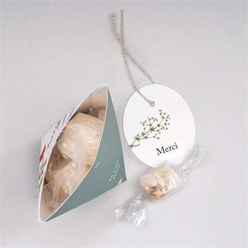 Boîte surprise mariage gravure champêtre - Intérieur de la boîte