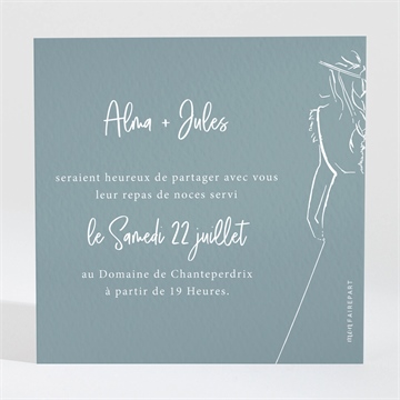 Carton d'invitation mariage so let love grow