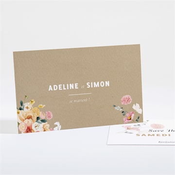 Save the Date mariage champêtre et poésie