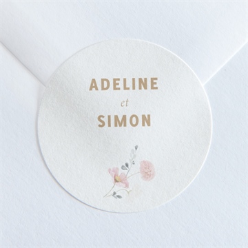 Sticker mariage champêtre et poésie