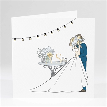 Faire-part mariage guinguette