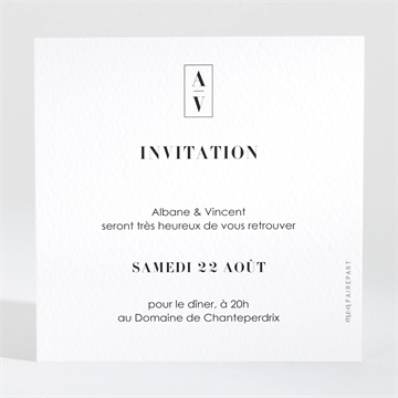Carton d'invitation mariage so nature !