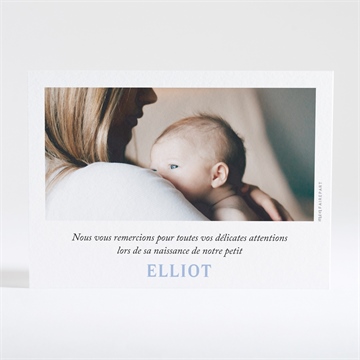 Remerciement naissance petites nuances - Dos de la carte