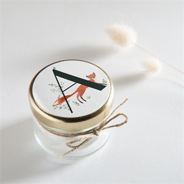 Sticker naissance première initiale - Mise en situation