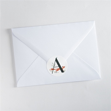 Sticker naissance première initiale - Mise en situation