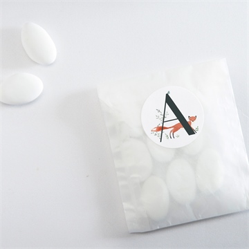 Sticker naissance première initiale - Mise en situation