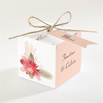 Boîte de dragées mariage en délicatesse