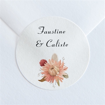 Sticker mariage en délicatesse