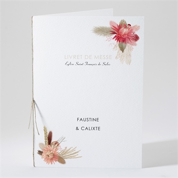 Livret de messe mariage en délicatesse