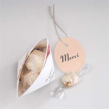 Boîte surprise mariage en délicatesse - Intérieur de la boîte