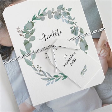 Faire-part naissance follement bohème - Détails