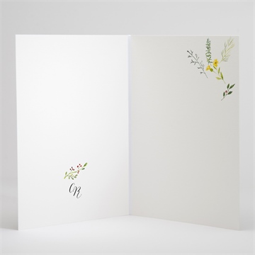 Livret de messe mariage fleurs des champs - Intérieur du livret