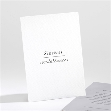 Carte de condoléances décès hommage photomaton