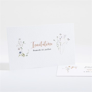 Carton d'invitation mariage complicité étiquette