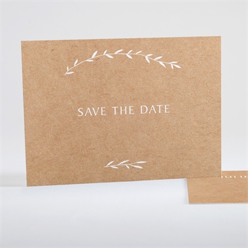 Save the Date mariage bohème écolo