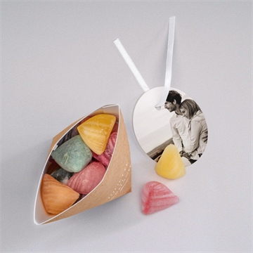 Boîte surprise mariage bohème écolo - Intérieur de la boîte