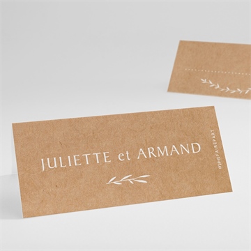 Marque-place mariage bohème écolo