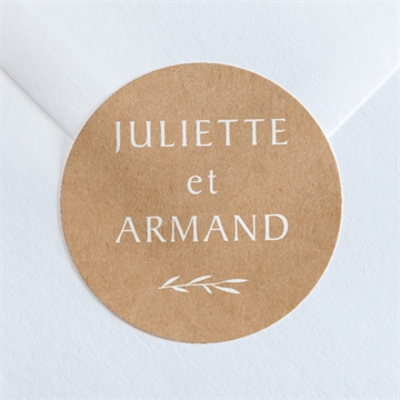 Sticker mariage bohème écolo