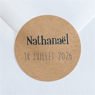 Sticker naissance on vous présente