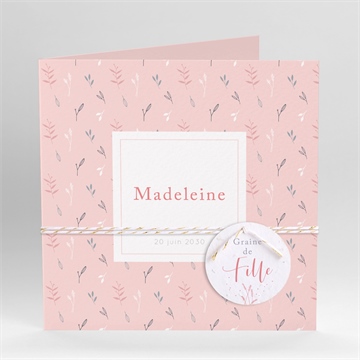 Faire-part naissance graine de fille