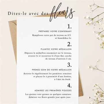 Faire-part naissance graine de fille - Mode d'emploi