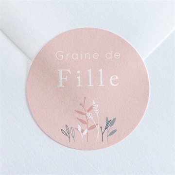 Sticker naissance graine de fille