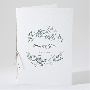 Livret de messe mariage bouquet provençal