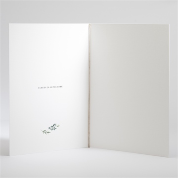 Livret de messe mariage bouquet provençal - Intérieur du livret