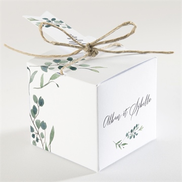 Boîte de dragées mariage bouquet provençal - Dessus de la boîte