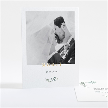 Remerciement mariage bouquet provençal