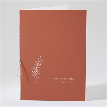 Livret de messe mariage jolie esquisse