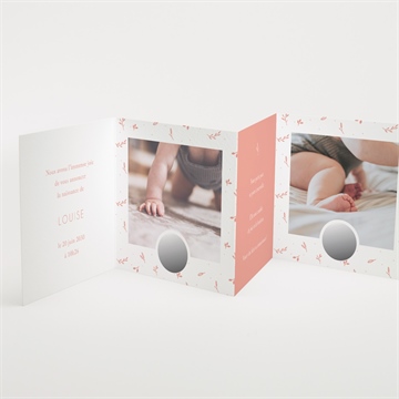 Faire-part naissance instants de vie - Intérieur du faire-part