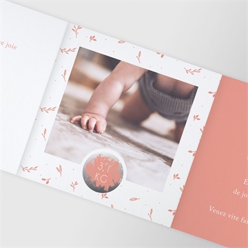 Faire-part naissance instants de vie - Détail du faire-part