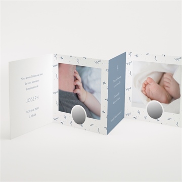 Faire-part naissance petite folie - Intérieur du faire-part